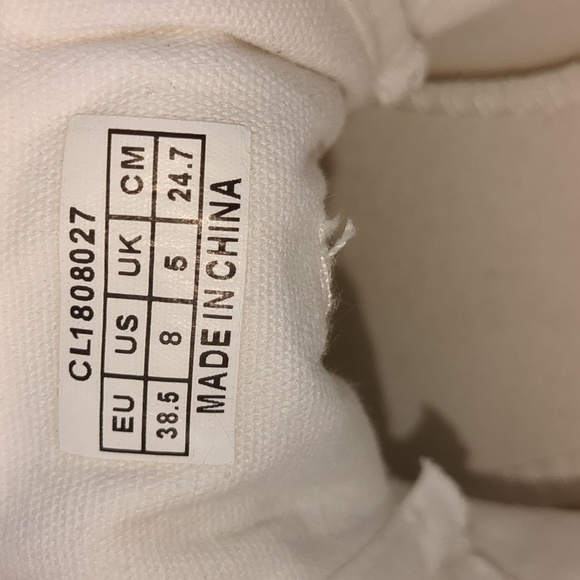 Jeen Ardor Women's size 8 white canvas fashion low-top sneakers - Picture 15 of 15